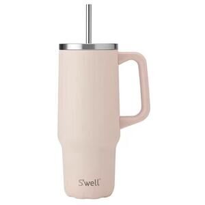 S'well Recycled Stainless Steel Tumbler XL with Straw and Handle, 30oz, Himalyan